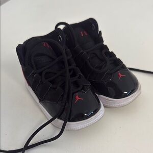 Jordan Black and Red High-Top Sneakers